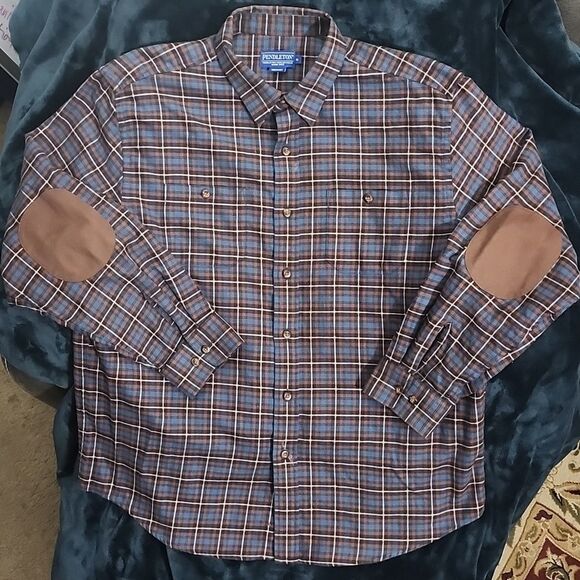 Pendleton Fremont Flannel Shirt Men's XL - Rugged Elegance - Picture 1 of 5